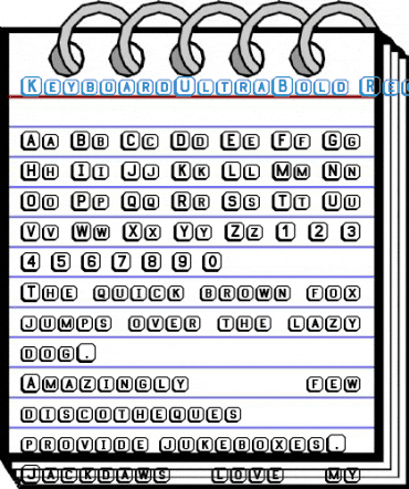 KeyboardUltraBold Font