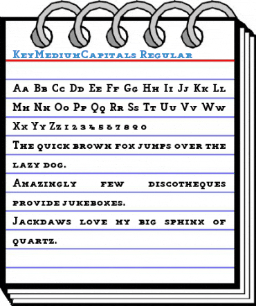 KeyMediumCapitals Regular Font