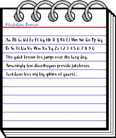 KhakiOne Roman Font