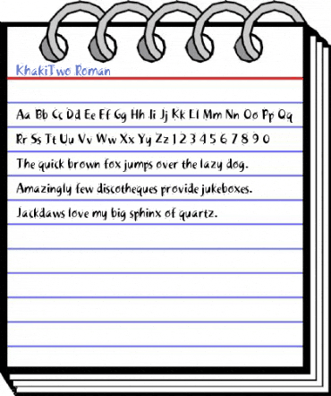 KhakiTwo Roman Font