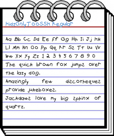 KidzOnlyTooSSK Font