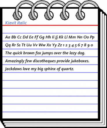 Kievit Italic Font