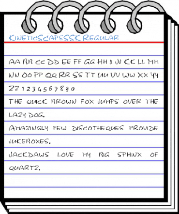 KineticSCapsSSK Regular Font