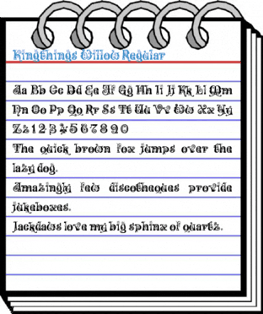 Kingthings Willow Font