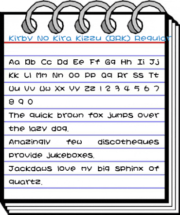 Kirby No Kira Kizzu (BRK) Regular Font