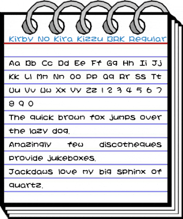 Kirby No Kira Kizzu BRK Font