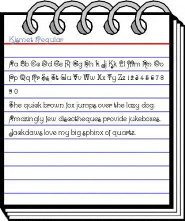 Kismet Regular Font