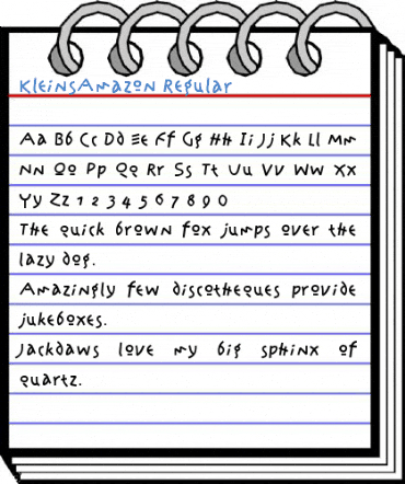 KleinsAmazon Regular Font