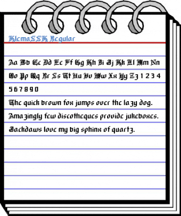 KlemaSSK Regular Font