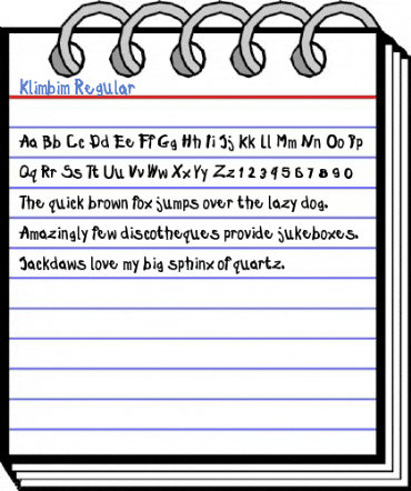 Klimbim Regular Font