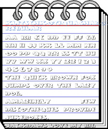 KlitschKOtiquaShadow Regular Font