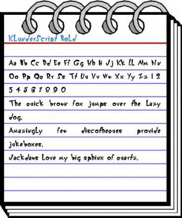 KlunderScript Bold Font