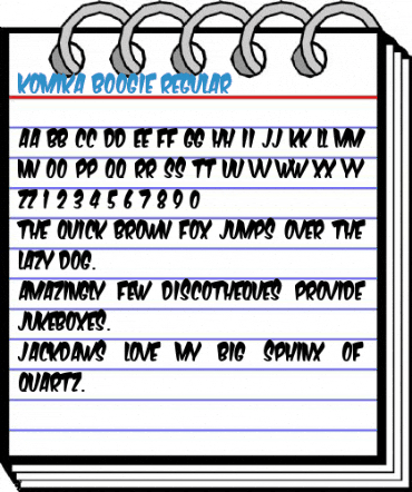 Komika Boogie Regular Font