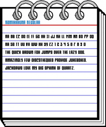 Komikahuna Regular Font