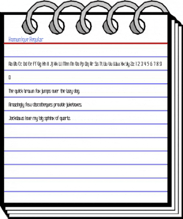 Komunique Regular Font