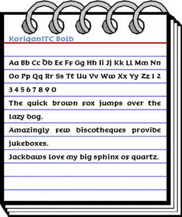 KoriganITC Bold Font