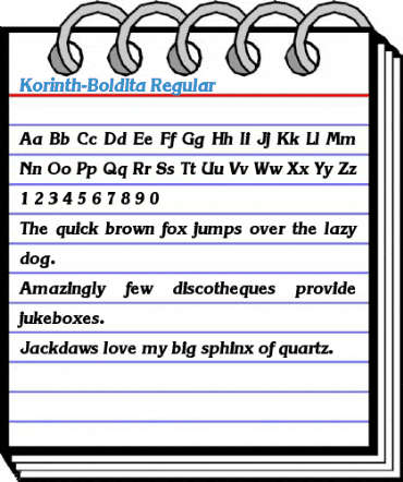 Korinth-BoldIta Font