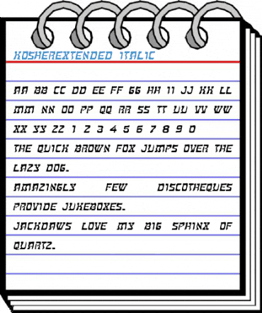 KosherExtended Font