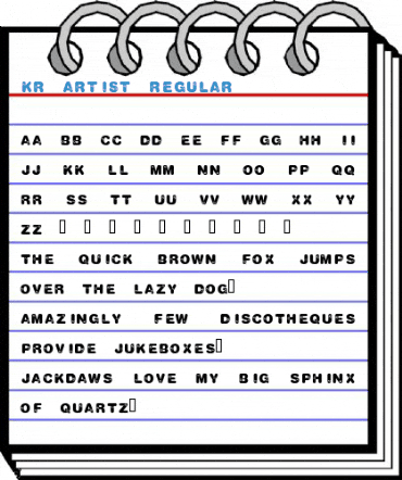 KR Artist Regular Font