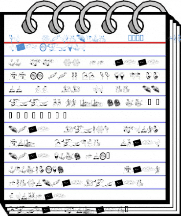 KR Christmas 2002 Dings 4 Font