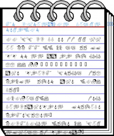 KR Christmas Dings 2004 Five Font