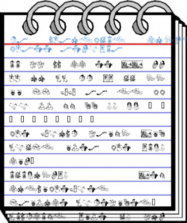 KR Christmas Dings 2004 Three Regular Font