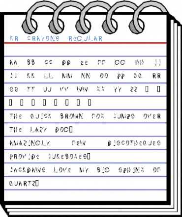 KR Crayons Regular Font