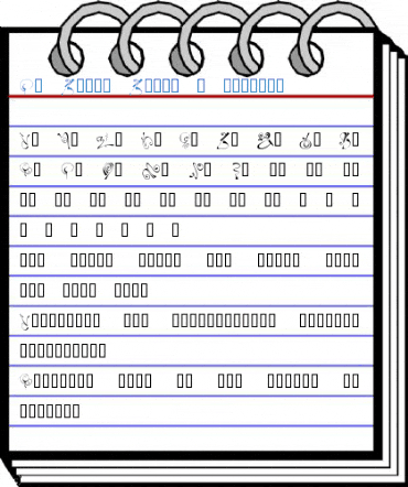 KR Fleur Flair 6 Regular Font