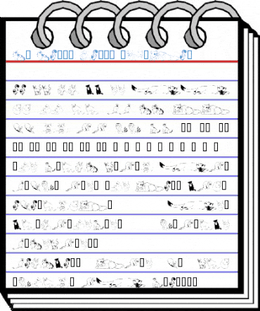 KR Kat's Cat's Regular Font