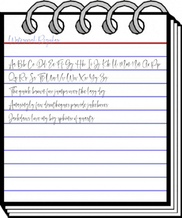 Watercoral Regular Font