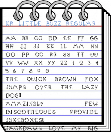 KR Little Buzz Regular Font