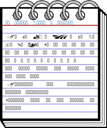 KR Simple Fleur 6 Regular Font
