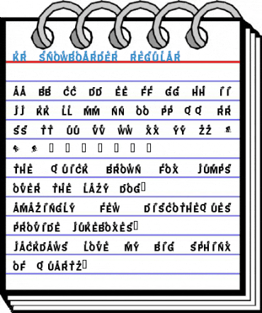 KR Snowboarder Regular Font