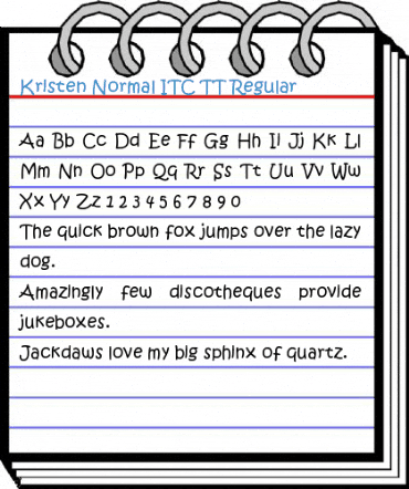 Kristen Normal ITC TT Regular Font