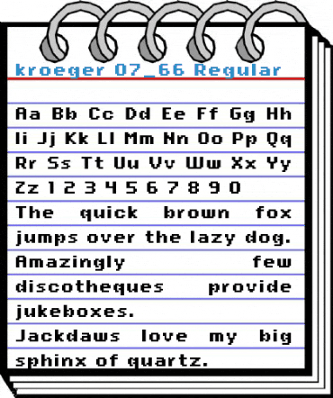 kroeger 07_66 Regular Font