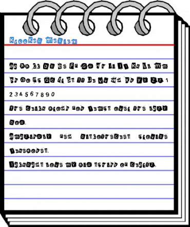 KrooKed Medium Font