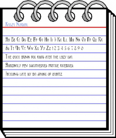 Kudzu Normal Font