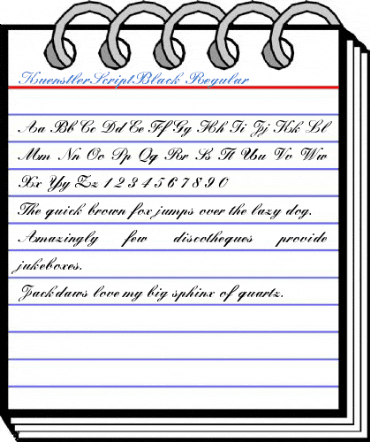 KuenstlerScriptBlack Regular Font