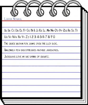 Labium Normal Font
