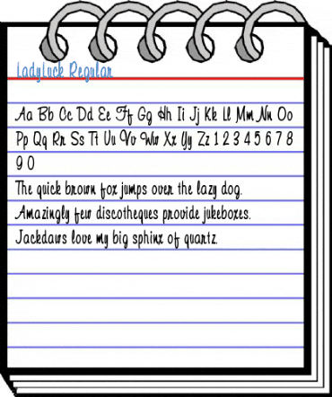 LadyLuck Regular Font
