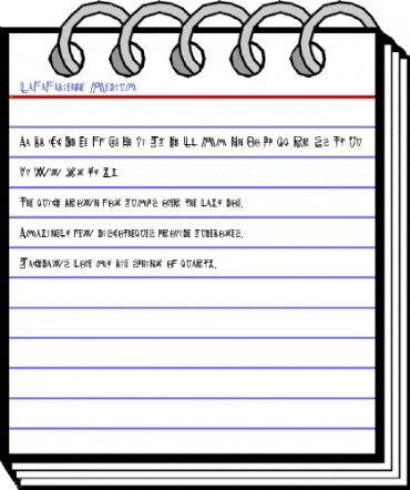 LaFaFabienne Medium Font