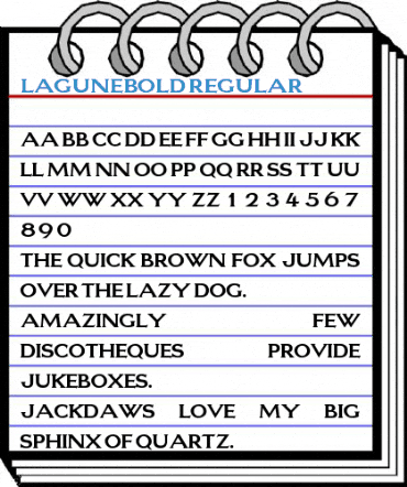 LaguneBold Regular Font