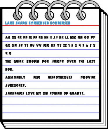 Land Shark Condensed Condensed Font