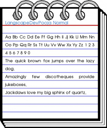 LangscapeDevPooja Normal Font