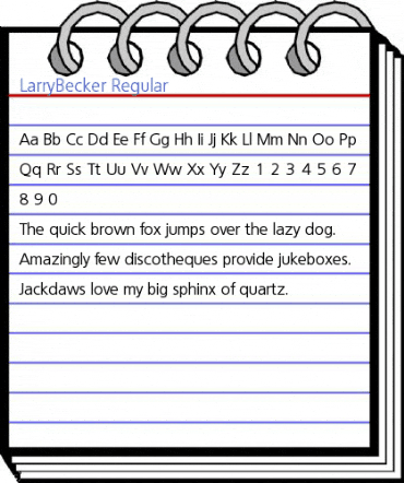 LarryBecker Regular Font