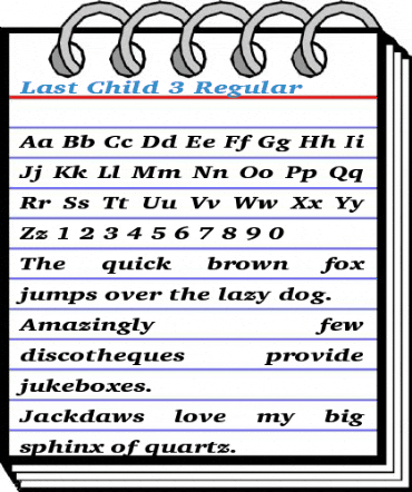 Last Child 3 Regular Font