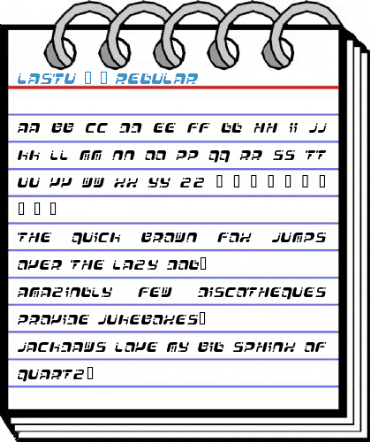 Lastu # 1 Regular Font