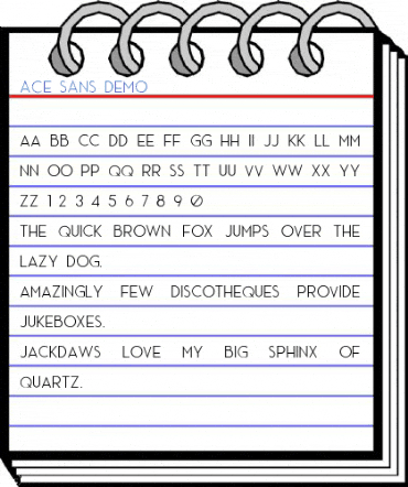 Ace Sans Demo Font