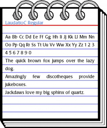 LaudatioC Regular Font