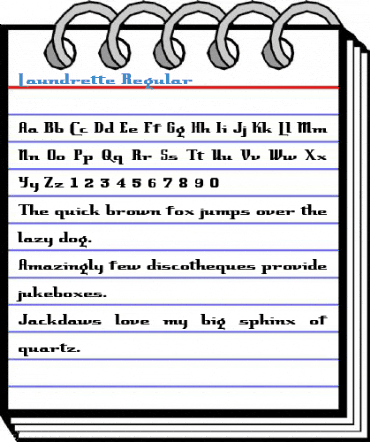 Laundrette Regular Font